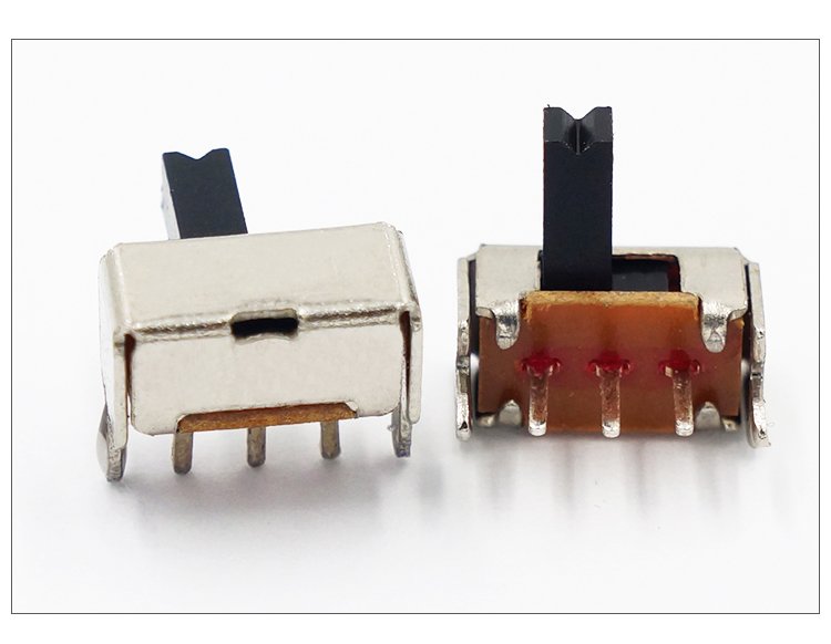 sk-12d07 2檔拔動開關3腳臥式側(cè)拔滑動開關 玩具藍牙音箱波動開關 -